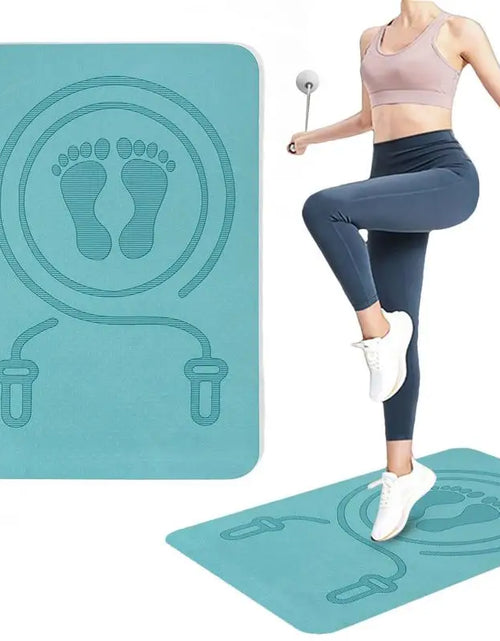 Load image into Gallery viewer, Jump Rope Mat Shock Absorption and Sound Insulation Household Mute Blanket Thickening Indoor and Outdoor Fitness Sports Yoga Mat
