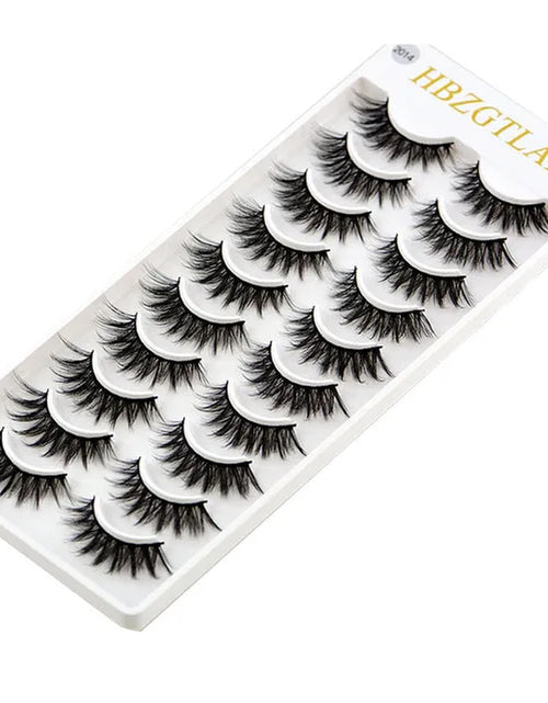 Load image into Gallery viewer, 2023 NEW 10 Pairs 100% Real Mink Eyelashes 3D Natural False Eyelashes 3D Mink Lashes Soft Eyelash Extension Makeup Kit Cilios
