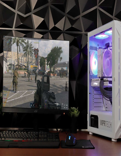 Load image into Gallery viewer, .Com Ghost 2.0 Gaming PC - AMD Ryzen 5 5600G (12-Core 4.4Ghz), RTX 3060 12GB, 32GB DDR4 RAM, 1TB Nvme SSD, Vr-Ready, Streaming, RGB, Windows 11, Warranty, Desktop Computer
