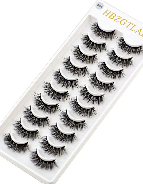 Load image into Gallery viewer, 2023 NEW 10 Pairs 100% Real Mink Eyelashes 3D Natural False Eyelashes 3D Mink Lashes Soft Eyelash Extension Makeup Kit Cilios
