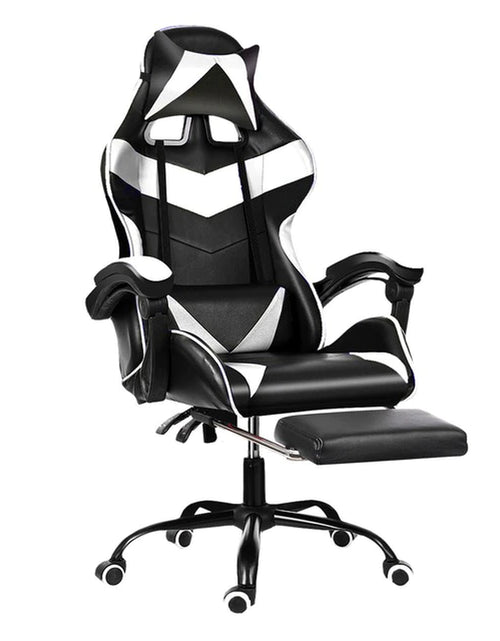 Load image into Gallery viewer, Leather Office Gaming Chair Home Internet Cafe Racing Chair WCG Gaming Ergonomic Computer Chair Swivel Lifting Lying Gamer Chair
