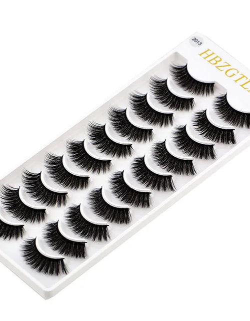 Load image into Gallery viewer, 2023 NEW 10 Pairs 100% Real Mink Eyelashes 3D Natural False Eyelashes 3D Mink Lashes Soft Eyelash Extension Makeup Kit Cilios
