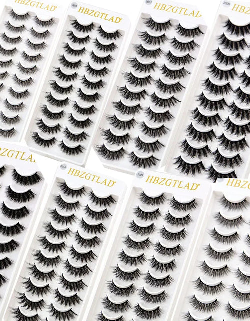 Load image into Gallery viewer, 2023 NEW 10 Pairs 100% Real Mink Eyelashes 3D Natural False Eyelashes 3D Mink Lashes Soft Eyelash Extension Makeup Kit Cilios
