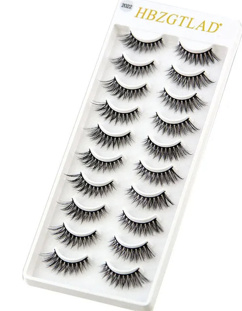 Load image into Gallery viewer, 2023 NEW 10 Pairs 100% Real Mink Eyelashes 3D Natural False Eyelashes 3D Mink Lashes Soft Eyelash Extension Makeup Kit Cilios
