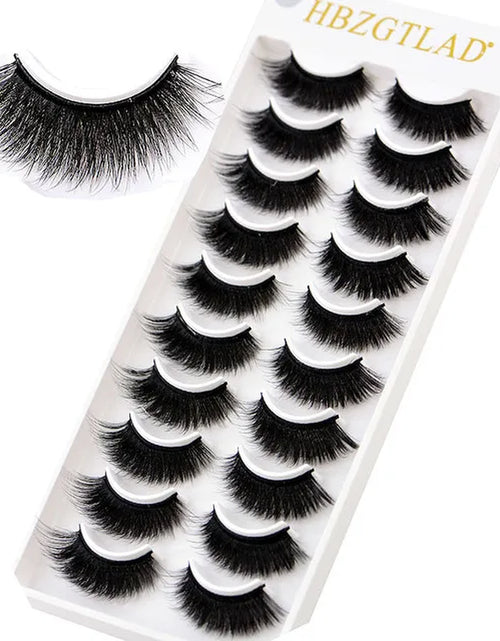 Load image into Gallery viewer, 2023 NEW 10 Pairs 100% Real Mink Eyelashes 3D Natural False Eyelashes 3D Mink Lashes Soft Eyelash Extension Makeup Kit Cilios
