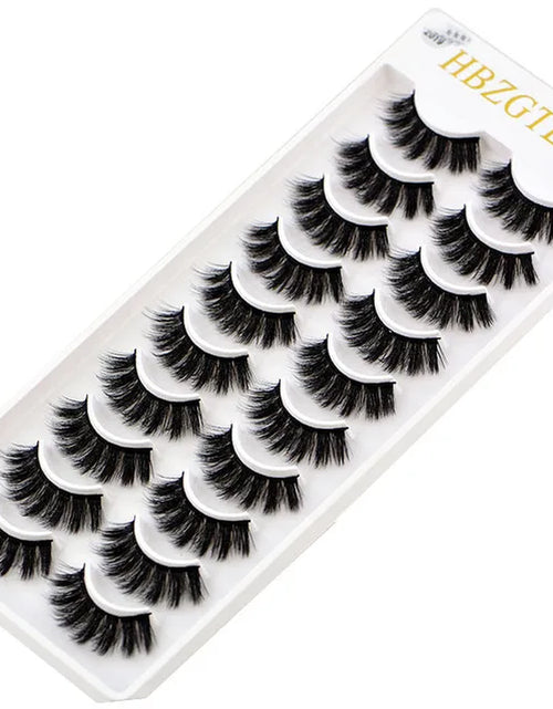 Load image into Gallery viewer, 2023 NEW 10 Pairs 100% Real Mink Eyelashes 3D Natural False Eyelashes 3D Mink Lashes Soft Eyelash Extension Makeup Kit Cilios
