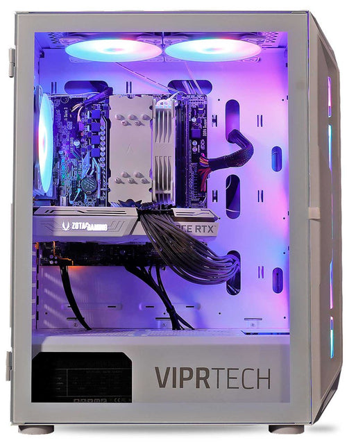 Load image into Gallery viewer, .Com Ghost 2.0 Gaming PC - AMD Ryzen 5 5600G (12-Core 4.4Ghz), RTX 3060 12GB, 32GB DDR4 RAM, 1TB Nvme SSD, Vr-Ready, Streaming, RGB, Windows 11, Warranty, Desktop Computer
