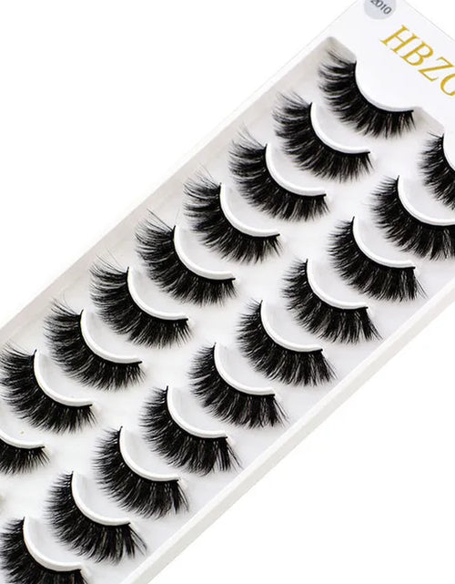 Load image into Gallery viewer, 2023 NEW 10 Pairs 100% Real Mink Eyelashes 3D Natural False Eyelashes 3D Mink Lashes Soft Eyelash Extension Makeup Kit Cilios
