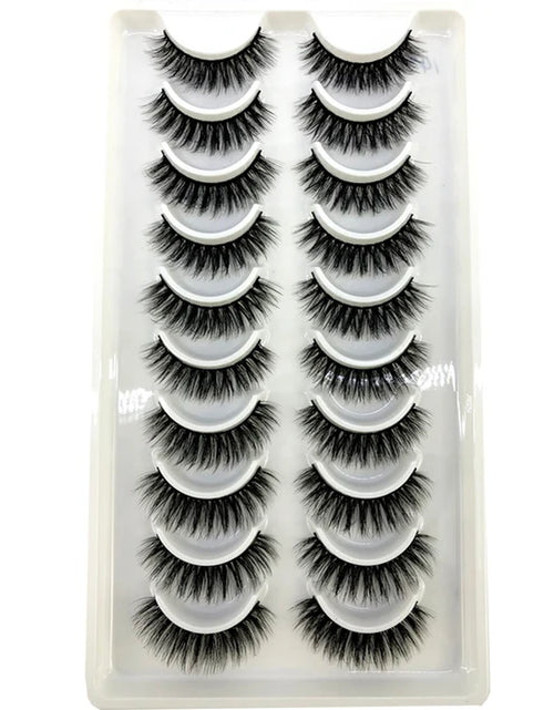 Load image into Gallery viewer, 2023 NEW 10 Pairs 100% Real Mink Eyelashes 3D Natural False Eyelashes 3D Mink Lashes Soft Eyelash Extension Makeup Kit Cilios
