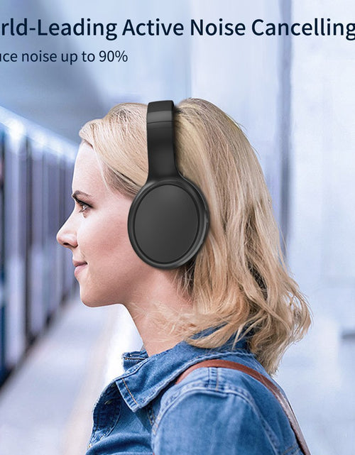 Load image into Gallery viewer, Active Noise Cancelling Headphones, Bluetooth Wireless Headphones, over Ear Bluetooth Headphones with Clear Calls, Deep Bass, Comfortable Fit,Multipoint Connection,For Talk/Music/Work
