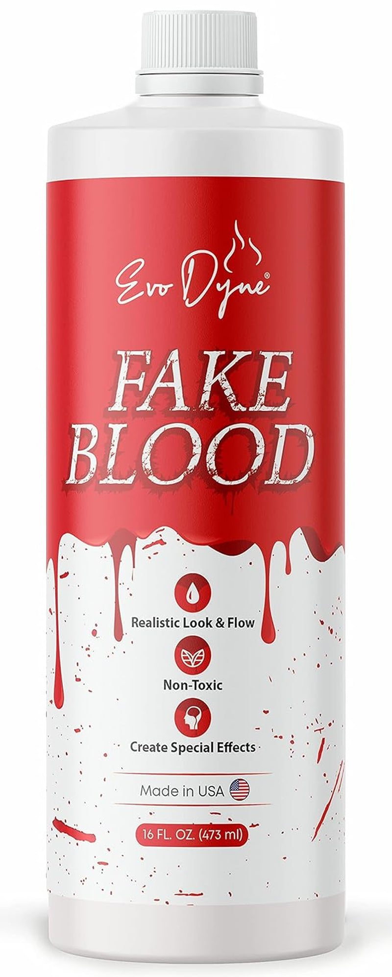 3-Pack  Fake Blood (16 FL OZ), Made in USA | Halloween Vampire Blood Bottle for Costumes Including Zombie, Vampire and Other Dress up Needing a Gory Scene - Looks & Feels like Real Blood