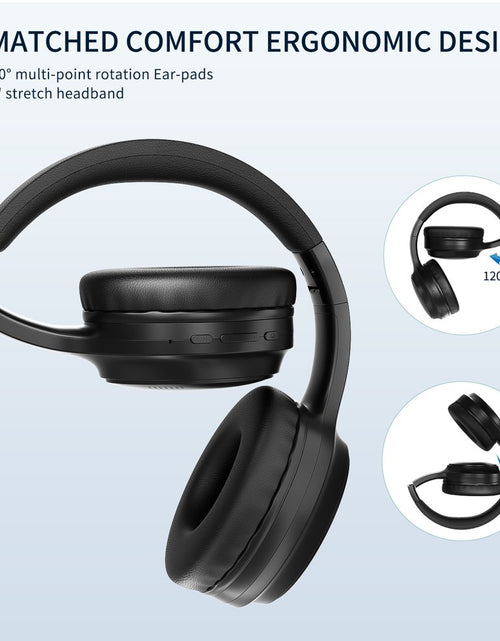 Load image into Gallery viewer, Active Noise Cancelling Headphones, Bluetooth Wireless Headphones, over Ear Bluetooth Headphones with Clear Calls, Deep Bass, Comfortable Fit,Multipoint Connection,For Talk/Music/Work
