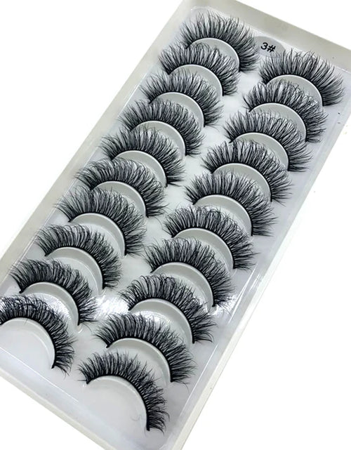 Load image into Gallery viewer, 2023 NEW 10 Pairs 100% Real Mink Eyelashes 3D Natural False Eyelashes 3D Mink Lashes Soft Eyelash Extension Makeup Kit Cilios
