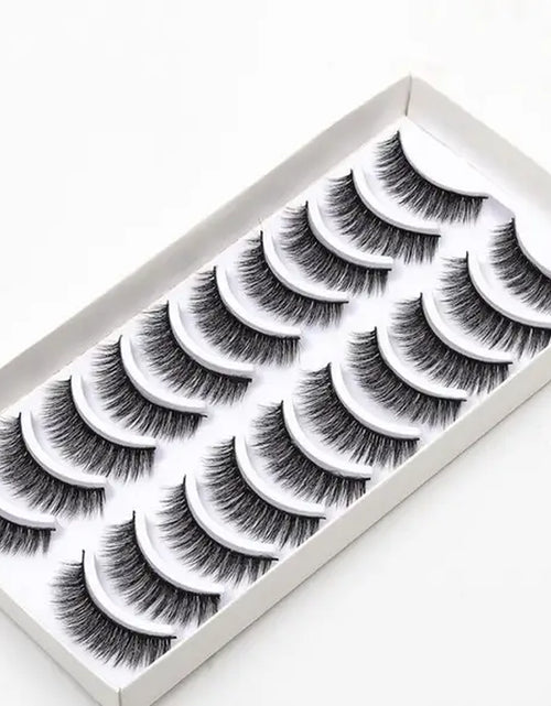 Load image into Gallery viewer, 2023 NEW 10 Pairs 100% Real Mink Eyelashes 3D Natural False Eyelashes 3D Mink Lashes Soft Eyelash Extension Makeup Kit Cilios
