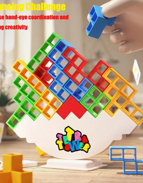 Load image into Gallery viewer, HOT Stacking Blocks Tetra Tower Balance Game Stacking Building Blocks Puzzle Board Assembly Bricks Educational Toys for Children
