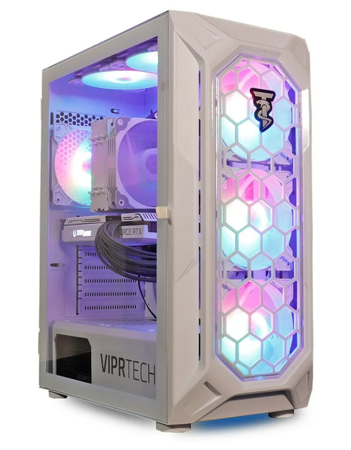 Load image into Gallery viewer, .Com Ghost 2.0 Gaming PC - AMD Ryzen 5 5600G (12-Core 4.4Ghz), RTX 3060 12GB, 32GB DDR4 RAM, 1TB Nvme SSD, Vr-Ready, Streaming, RGB, Windows 11, Warranty, Desktop Computer
