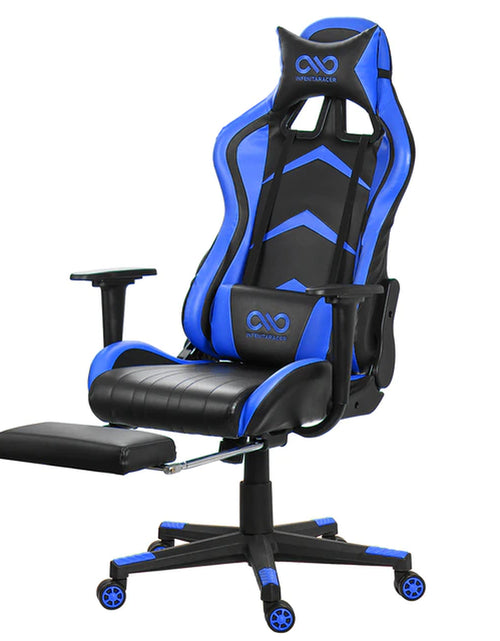 Load image into Gallery viewer, Leather Office Gaming Chair Home Internet Cafe Racing Chair WCG Gaming Ergonomic Computer Chair Swivel Lifting Lying Gamer Chair
