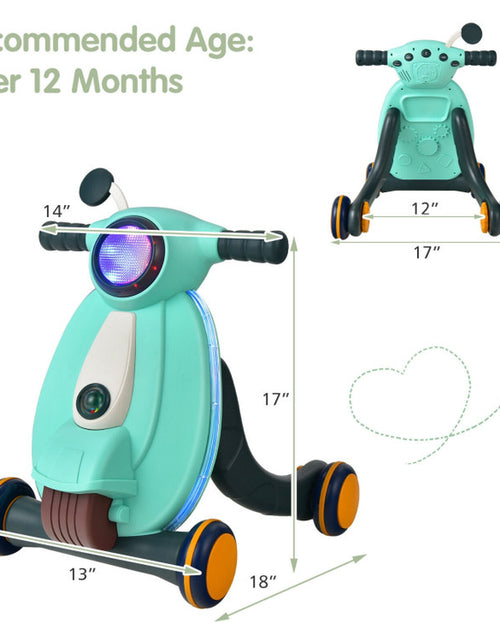 Load image into Gallery viewer, 2-In-1 Baby Sit to Stand Learning Walker with Lights and Sounds
