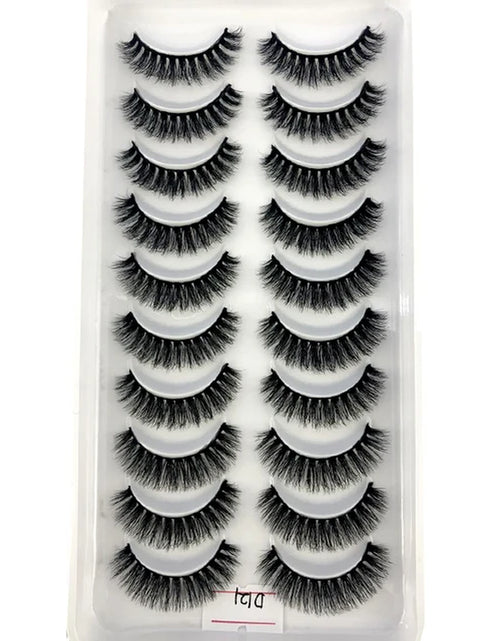 Load image into Gallery viewer, 2023 NEW 10 Pairs 100% Real Mink Eyelashes 3D Natural False Eyelashes 3D Mink Lashes Soft Eyelash Extension Makeup Kit Cilios
