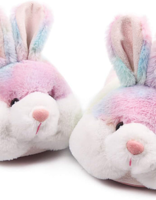 Load image into Gallery viewer, Classic Bunny Slippers for Women Funny Animal Slippers for Girls Cute Plush Rabbit Slippers Easter Gifts
