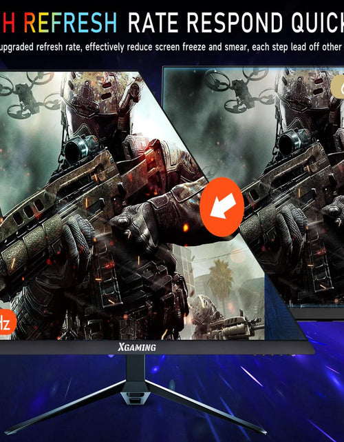 Load image into Gallery viewer, 27-Inch 165Hz Gaming Monitor, 1440P Gaming Monitor, QHD 2K(2560X1440) PC Monitor,  Monitor with 2 Speakers and Backlight, 1Ms Free Sync, Black Metal Base, DP&amp;HDMI, Computer Gaming Monitor
