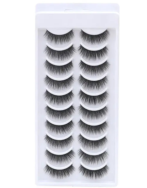 Load image into Gallery viewer, 2023 NEW 10 Pairs 100% Real Mink Eyelashes 3D Natural False Eyelashes 3D Mink Lashes Soft Eyelash Extension Makeup Kit Cilios
