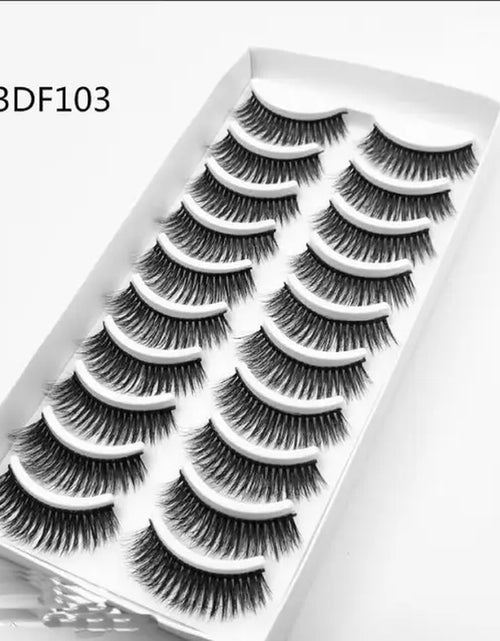 Load image into Gallery viewer, 2023 NEW 10 Pairs 100% Real Mink Eyelashes 3D Natural False Eyelashes 3D Mink Lashes Soft Eyelash Extension Makeup Kit Cilios
