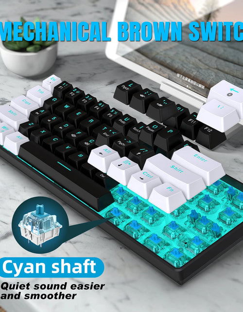 Load image into Gallery viewer, V900 RGB Mechanical Keyboard 61-Key Gaming Keyboard Blue Switches Durable Compact Various Lighting Modes Keyboard
