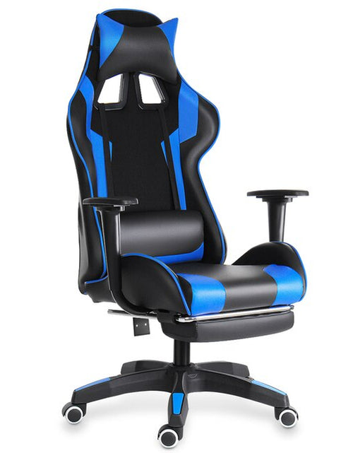 Load image into Gallery viewer, Leather Office Gaming Chair Home Internet Cafe Racing Chair WCG Gaming Ergonomic Computer Chair Swivel Lifting Lying Gamer Chair
