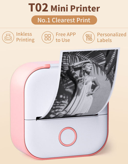 Load image into Gallery viewer, Phomemo T02 Portable Pocket Mini Thermal Printer Photo Inkless Bluetooth Home
