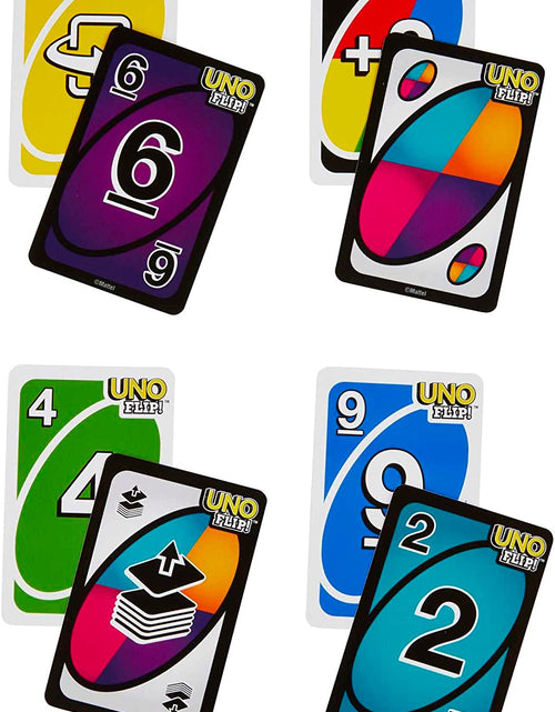 Load image into Gallery viewer, UNO FLIP! Family Card Game, with 112 Cards in a Sturdy Storage Tin, Makes a Great Toy for 7Y+ and up UNO FLIP! Family Card Game, with 112 Cards in a Sturdy Storage Tin (Amazon Exclusive)
