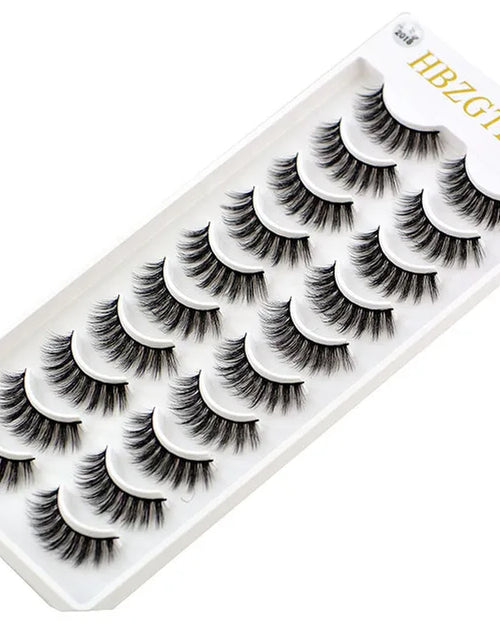 Load image into Gallery viewer, 2023 NEW 10 Pairs 100% Real Mink Eyelashes 3D Natural False Eyelashes 3D Mink Lashes Soft Eyelash Extension Makeup Kit Cilios
