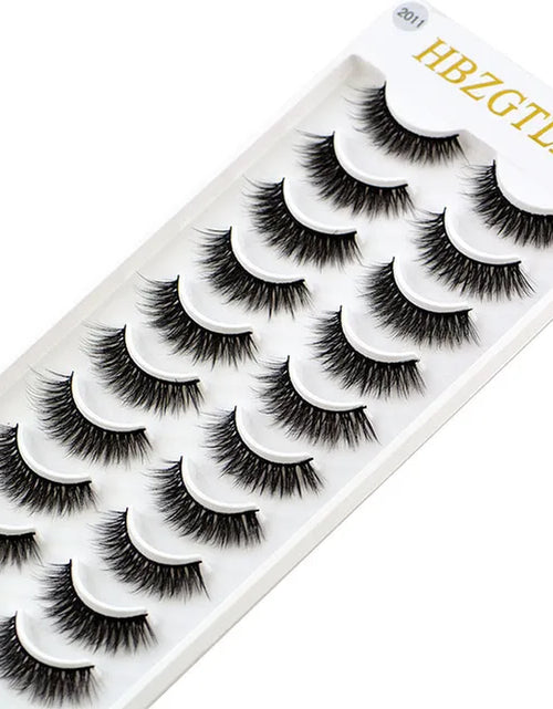 Load image into Gallery viewer, 2023 NEW 10 Pairs 100% Real Mink Eyelashes 3D Natural False Eyelashes 3D Mink Lashes Soft Eyelash Extension Makeup Kit Cilios
