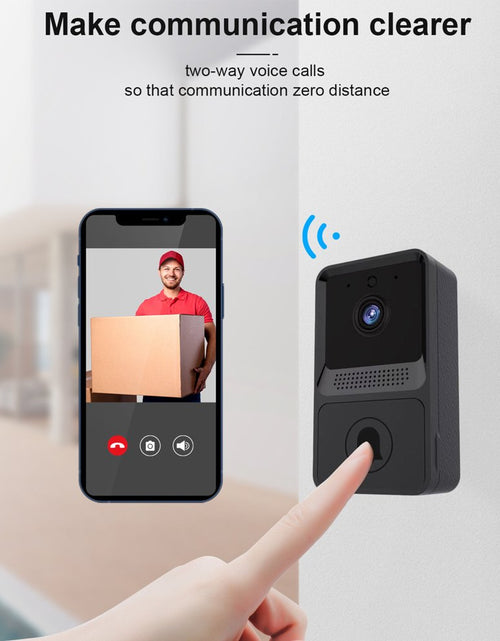 Load image into Gallery viewer, Smart Wireless Video Doorbell Camera 2 Way Audio Cloud Storage 480P Wifi Remote Video Doorbell
