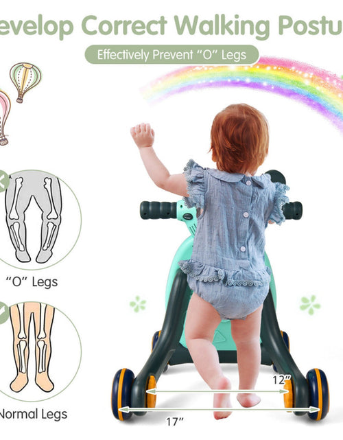 Load image into Gallery viewer, 2-In-1 Baby Sit to Stand Learning Walker with Lights and Sounds
