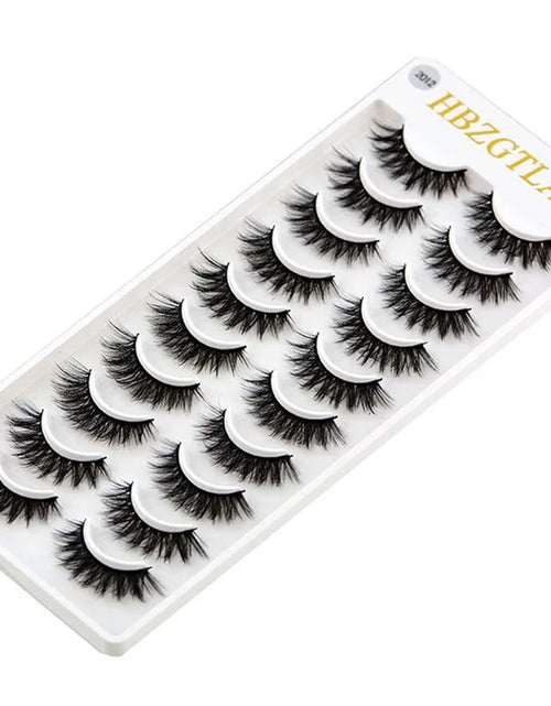 Load image into Gallery viewer, 2023 NEW 10 Pairs 100% Real Mink Eyelashes 3D Natural False Eyelashes 3D Mink Lashes Soft Eyelash Extension Makeup Kit Cilios
