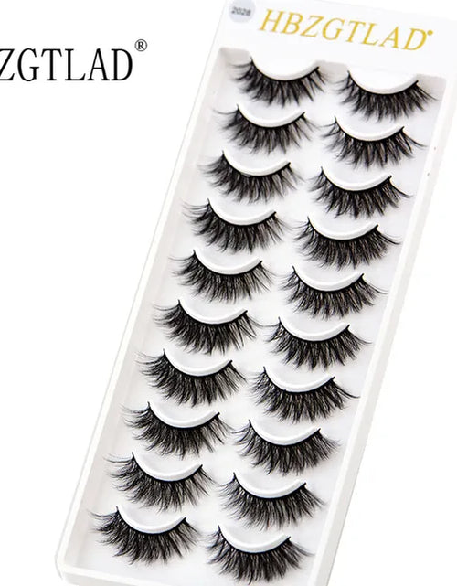 Load image into Gallery viewer, 2023 NEW 10 Pairs 100% Real Mink Eyelashes 3D Natural False Eyelashes 3D Mink Lashes Soft Eyelash Extension Makeup Kit Cilios
